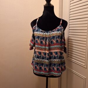 Belle Du Jour cold-shoulder Top